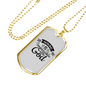 Nothing Impossible Christian Necklace Stainless Steel or 18k Gold Dog Tag 24" Chain-Express Your Love Gifts