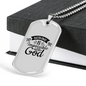 Nothing Impossible Christian Necklace Stainless Steel or 18k Gold Dog Tag 24" Chain-Express Your Love Gifts