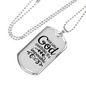Nothing Is Impossible Necklace Stainless Steel or 18k Gold Dog Tag 24" Chain-Express Your Love Gifts