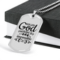 Nothing Is Impossible Necklace Stainless Steel or 18k Gold Dog Tag 24" Chain-Express Your Love Gifts