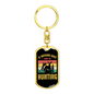 Nothing Is Right Go Hunter'S Keychain Gift Stainless Steel or 18k Gold Dog Tag Keyring-Express Your Love Gifts