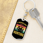 Nothing Is Right Go Hunter'S Keychain Gift Stainless Steel or 18k Gold Dog Tag Keyring-Express Your Love Gifts