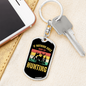 Nothing Is Right Go Hunter'S Keychain Gift Stainless Steel or 18k Gold Dog Tag Keyring-Express Your Love Gifts
