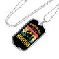 Nothing Is Right Go Hunting Necklace Stainless Steel or 18k Gold Dog Tag 24" Chain-Express Your Love Gifts