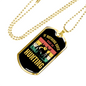 Nothing Is Right Go Hunting Necklace Stainless Steel or 18k Gold Dog Tag 24" Chain-Express Your Love Gifts