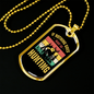 Nothing Is Right Go Hunting Necklace Stainless Steel or 18k Gold Dog Tag 24" Chain-Express Your Love Gifts