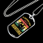Nothing Is Right Go Hunting Necklace Stainless Steel or 18k Gold Dog Tag 24" Chain-Express Your Love Gifts