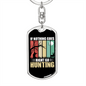 Nothing Is Right Hunter'S Keychain Gift Stainless Steel or 18k Gold Dog Tag Keyring-Express Your Love Gifts