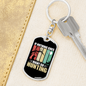 Nothing Is Right Hunter'S Keychain Gift Stainless Steel or 18k Gold Dog Tag Keyring-Express Your Love Gifts