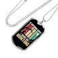 Nothing Is Right Hunting Necklace Stainless Steel or 18k Gold Dog Tag 24" Chain-Express Your Love Gifts
