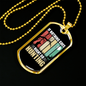 Nothing Is Right Hunting Necklace Stainless Steel or 18k Gold Dog Tag 24" Chain-Express Your Love Gifts