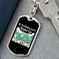Nothing Right Go Hunter'S Keychain Gift Stainless Steel or 18k Gold Dog Tag Keyring-Express Your Love Gifts
