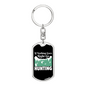 Nothing Right Go Hunter'S Keychain Gift Stainless Steel or 18k Gold Dog Tag Keyring-Express Your Love Gifts