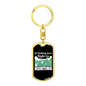 Nothing Right Go Hunter'S Keychain Gift Stainless Steel or 18k Gold Dog Tag Keyring-Express Your Love Gifts