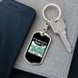 Nothing Right Go Hunter'S Keychain Gift Stainless Steel or 18k Gold Dog Tag Keyring-Express Your Love Gifts