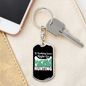 Nothing Right Go Hunter'S Keychain Gift Stainless Steel or 18k Gold Dog Tag Keyring-Express Your Love Gifts