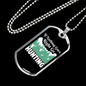 Nothing Right Go Hunting Necklace Stainless Steel or 18k Gold Dog Tag 24" Chain-Express Your Love Gifts