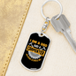 Nothing ScAres Me Swivel Keychain Woodworker Dog Tag Stainless Steel or 18k Gold-Express Your Love Gifts
