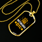 Notorious BTC Bitcoin Crypto Necklace Stainless Steel or 18k Gold Dog Tag 24" Chain-Express Your Love Gifts