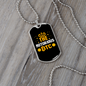 Notorious BTC Bitcoin Crypto Necklace Stainless Steel or 18k Gold Dog Tag 24" Chain-Express Your Love Gifts