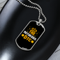 Notorious BTC Bitcoin Crypto Necklace Stainless Steel or 18k Gold Dog Tag 24" Chain-Express Your Love Gifts