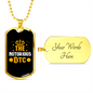 Notorious BTC Bitcoin Crypto Necklace Stainless Steel or 18k Gold Dog Tag 24" Chain-Express Your Love Gifts
