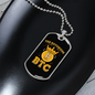 Notorious BTC Crypto Necklace Stainless Steel or 18k Gold Dog Tag 24" Chain-Express Your Love Gifts