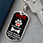 Nova Scotia Duck Tolling Retriever Keychain Stainless Steel or 18k Gold Dog Tag Keyring-Express Your Love Gifts