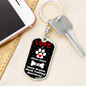 Nova Scotia Duck Tolling Retriever Keychain Stainless Steel or 18k Gold Dog Tag Keyring-Express Your Love Gifts