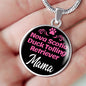 Nova Scotia Duck Tolling Retriever Mama Necklace Circle Pendant Stainless Steel or 18k Gold 18-22" Dog Mom Pendant-Express Your Love Gifts