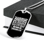 Now To Him Christian Necklace Stainless Steel or 18k Gold Dog Tag 24" Chain-Express Your Love Gifts
