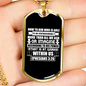 Now To Him Christian Necklace Stainless Steel or 18k Gold Dog Tag 24" Chain-Express Your Love Gifts
