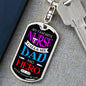 Nurse Dad Dog Tag Pendant Keychain Stainless Steel or 18k Gold-Express Your Love Gifts