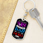 Nurse Dad Dog Tag Pendant Keychain Stainless Steel or 18k Gold-Express Your Love Gifts
