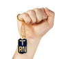 Nurse Gift Caduceus Necklace Dog Tag Stainless Steel or 18k Gold Dog Tag W 24"-Express Your Love Gifts