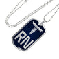Nurse Gift Caduceus Necklace Dog Tag Stainless Steel or 18k Gold Dog Tag W 24"-Express Your Love Gifts
