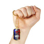 Nurse Gift Patriotic Nurse Stainless Steel or 18k Gold Dog Tag W 24"-Express Your Love Gifts