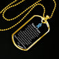 Nurse Prayer Pendant Stainless Steel or 18k Gold Dog Tag W 24"Chain-Express Your Love Gifts