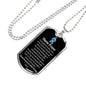 Nurse Prayer Pendant Stainless Steel or 18k Gold Dog Tag W 24"Chain-Express Your Love Gifts