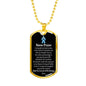 Nurse Prayer Pendant Stainless Steel or 18k Gold Dog Tag W 24"Chain-Express Your Love Gifts