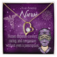 Nurse RN Caduceus Healthcare Medical Worker Nurse Appreciation Gift Forever Necklace w Message Card-Express Your Love Gifts