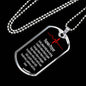 Nurse's Prayer Gift Stainless Steel or 18k Gold Dog Tag 24"-Express Your Love Gifts