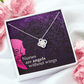Nurses are Angels Healthcare Medical Worker Nurse Appreciation Gift Infinity Knot Necklace Message Card-Express Your Love Gifts