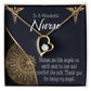 Nurses are Like Angels Healthcare Medical Worker Nurse Appreciation Gift Forever Necklace w Message Card-Express Your Love Gifts