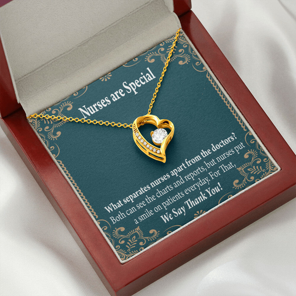 Nurses are Special Healthcare Medical Worker Nurse Appreciation Gift Forever Necklace w Message Card-Express Your Love Gifts