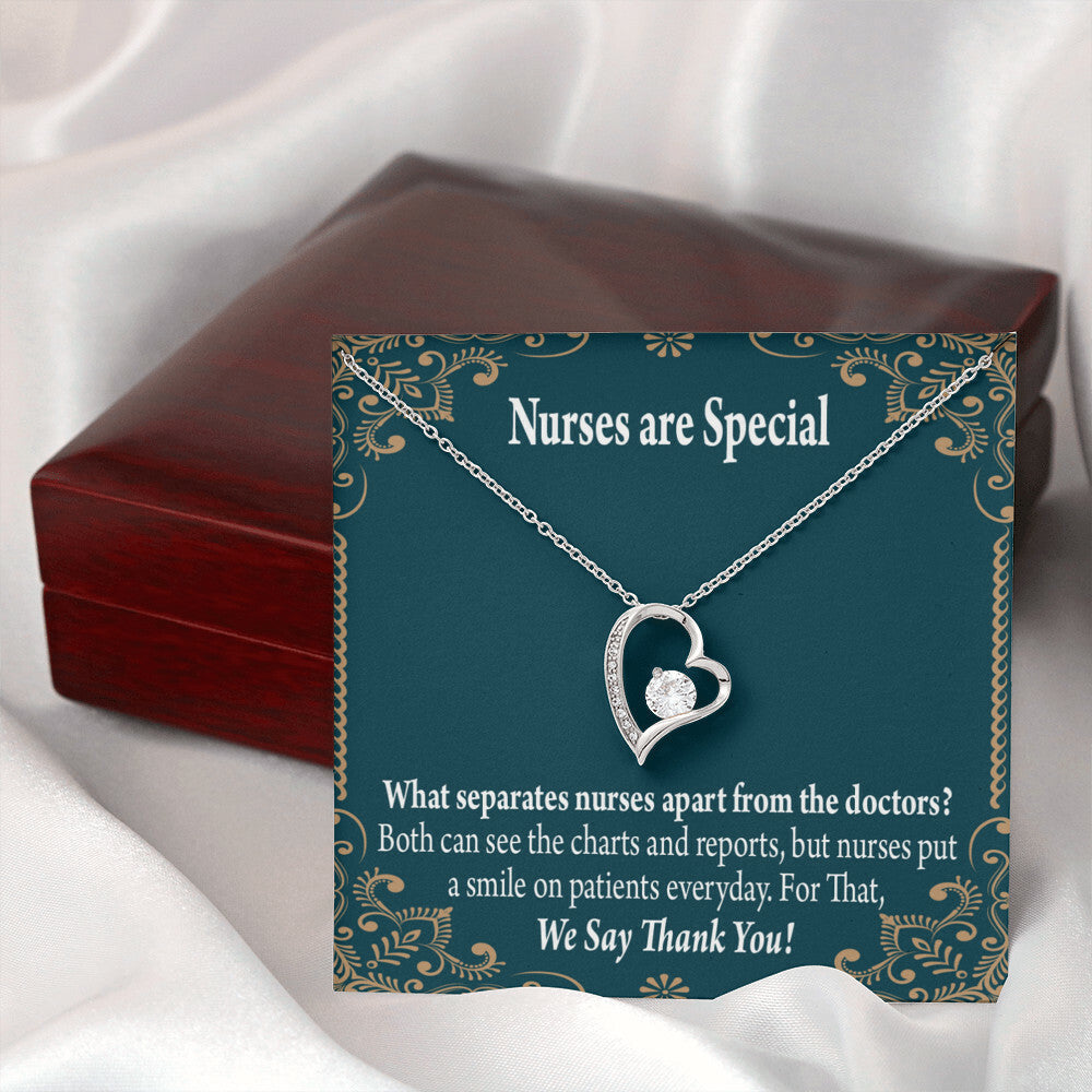 Nurses are Special Healthcare Medical Worker Nurse Appreciation Gift Forever Necklace w Message Card-Express Your Love Gifts