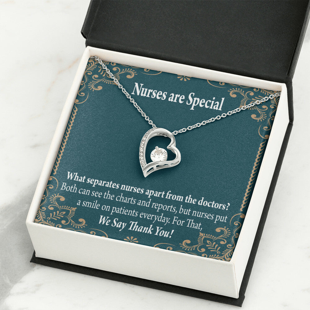 Nurses are Special Healthcare Medical Worker Nurse Appreciation Gift Forever Necklace w Message Card-Express Your Love Gifts