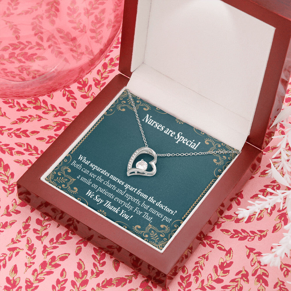 Nurses are Special Healthcare Medical Worker Nurse Appreciation Gift Forever Necklace w Message Card-Express Your Love Gifts
