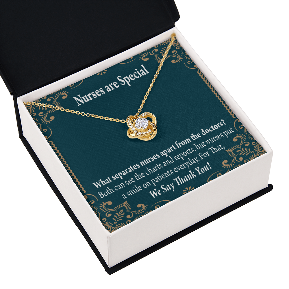 Nurses are Special Healthcare Medical Worker Nurse Appreciation Gift Infinity Knot Necklace Message Card-Express Your Love Gifts