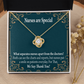 Nurses are Special Healthcare Medical Worker Nurse Appreciation Gift Infinity Knot Necklace Message Card-Express Your Love Gifts